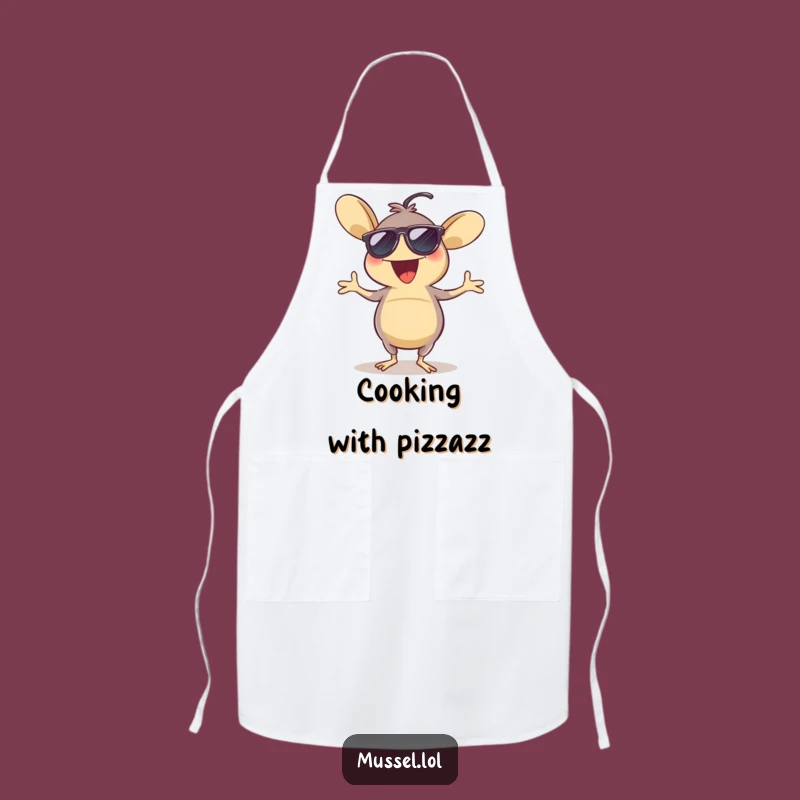 Funny Mussel Dancing Sunglasses Apron - Cook Up a Fun Time!