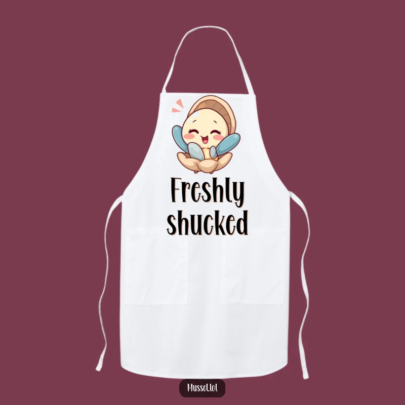 Funny Winking Mussel Apron - Cook with a Smile, Great Funny Gift