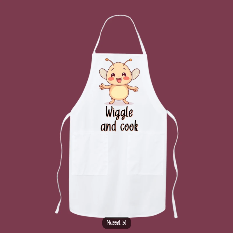 Funny Kawaii Mussel Dance Apron Hilarious Wear for Joyful Cooks