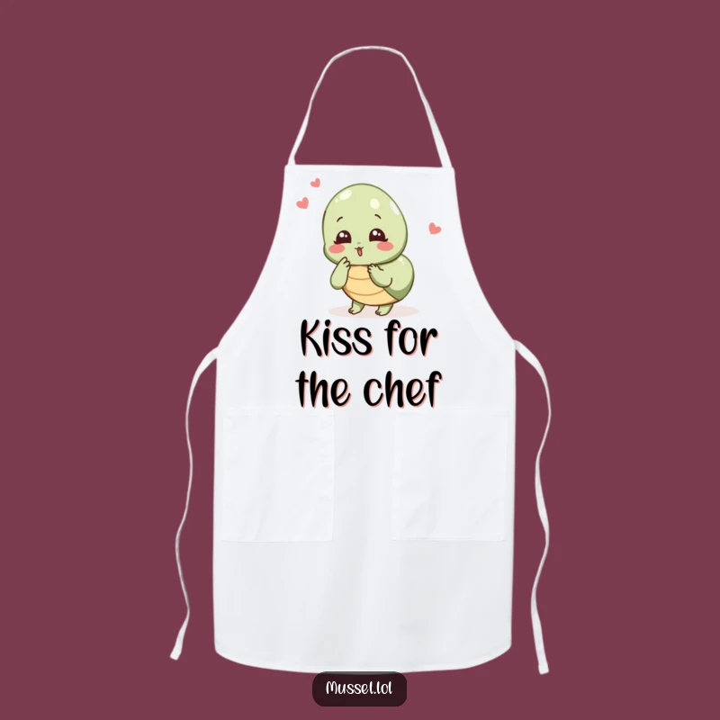 Funny Mussel Chef Apron: Blowing Kiss, Hilarious Kitchen Sweetness Gift