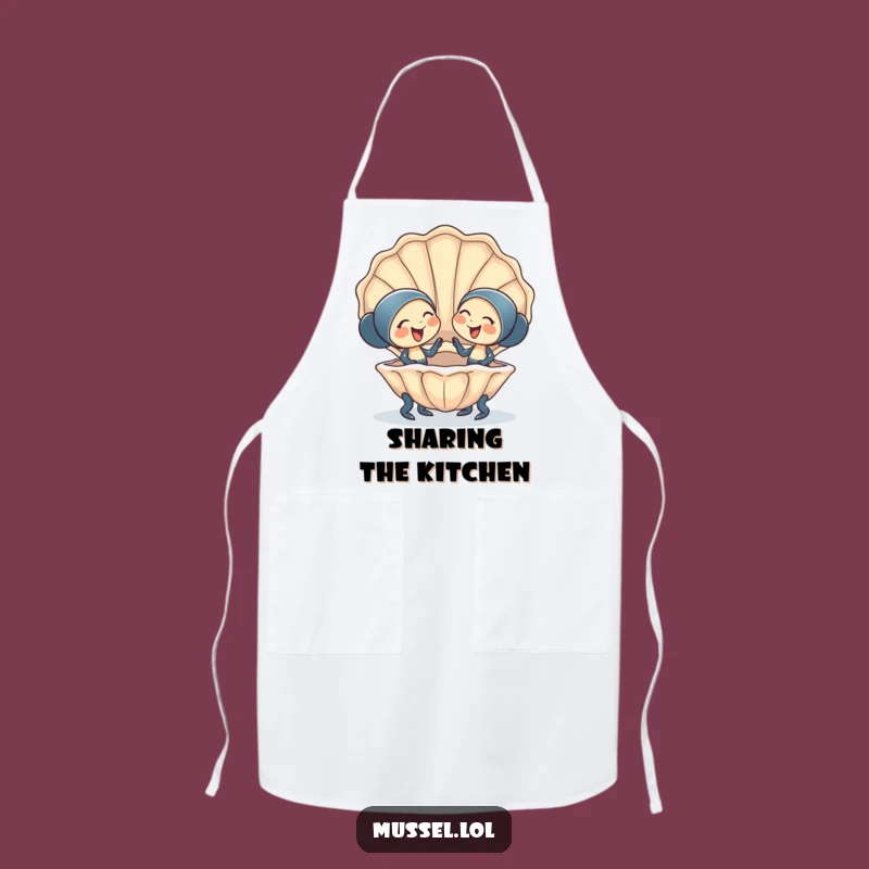 Funny Mussel Friends Apron: Giggling Companionship for the Joyful Chef