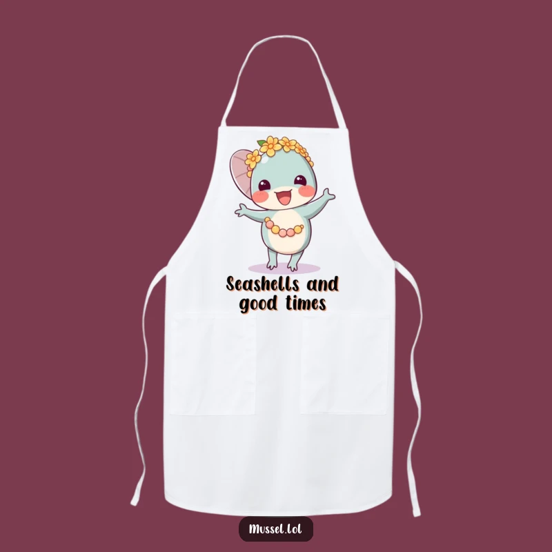 Funny Mussel Lei Dancer Apron: Kitchen Fun, Joyful Cooking & Funny Gift