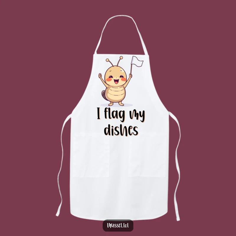 Funny Mussel Party Apron: Cook with Celebration and Flag Waving Gift