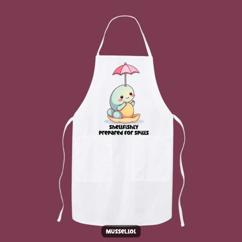 Funny Mussel Umbrella Apron - Cook in Style with Humorous Kitchenware