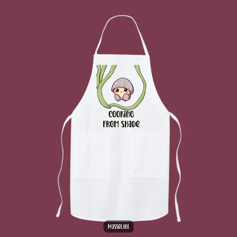 Funny Shy Mussel Apron: Cook with Gentle Charm and Wit!