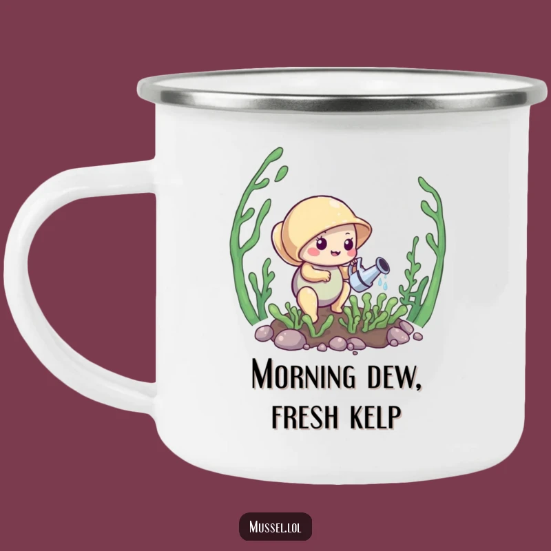 Funny Mussel Kelp Garden Camping Mug: Your Companion for Outdoor Growth