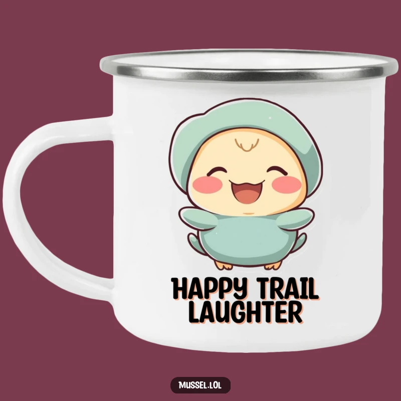 Funny Laughing Mussel Camping Mug: Enjoy Your Adventures with Glee