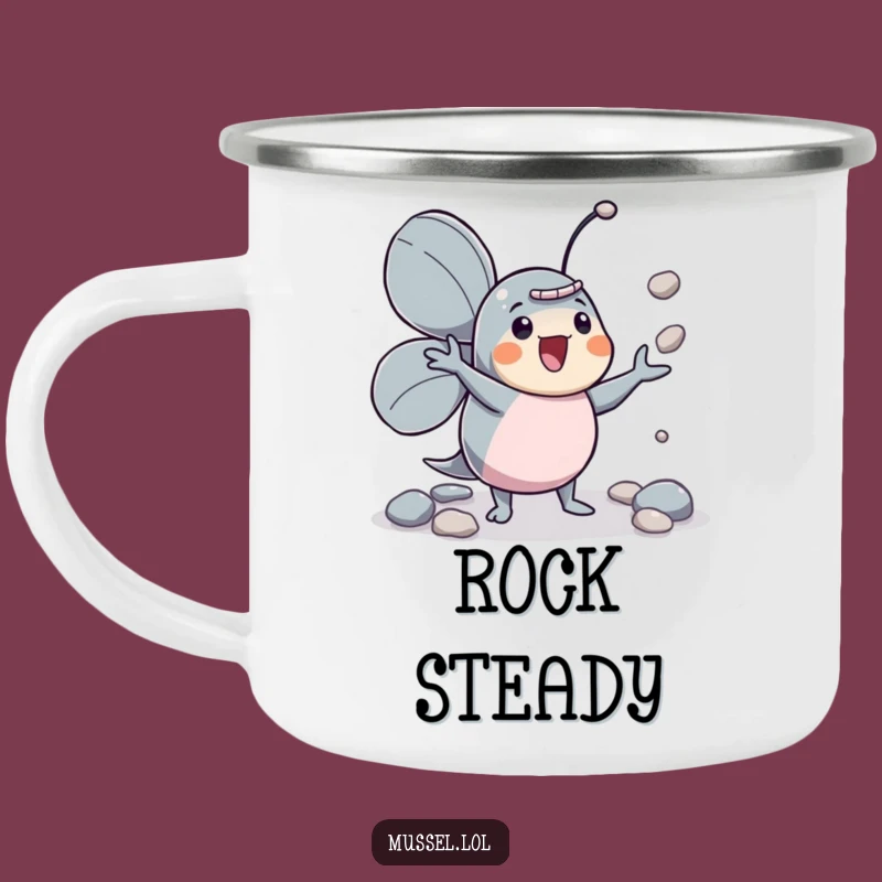 Funny Mussel Juggler Camping Mug: Fuel Your Energetic Adventures