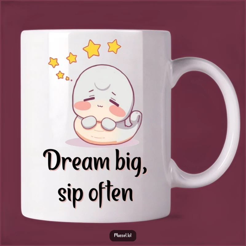 Funny Dreamy Mussel Mug - Whimsical & Funny Gift for Star Gazers