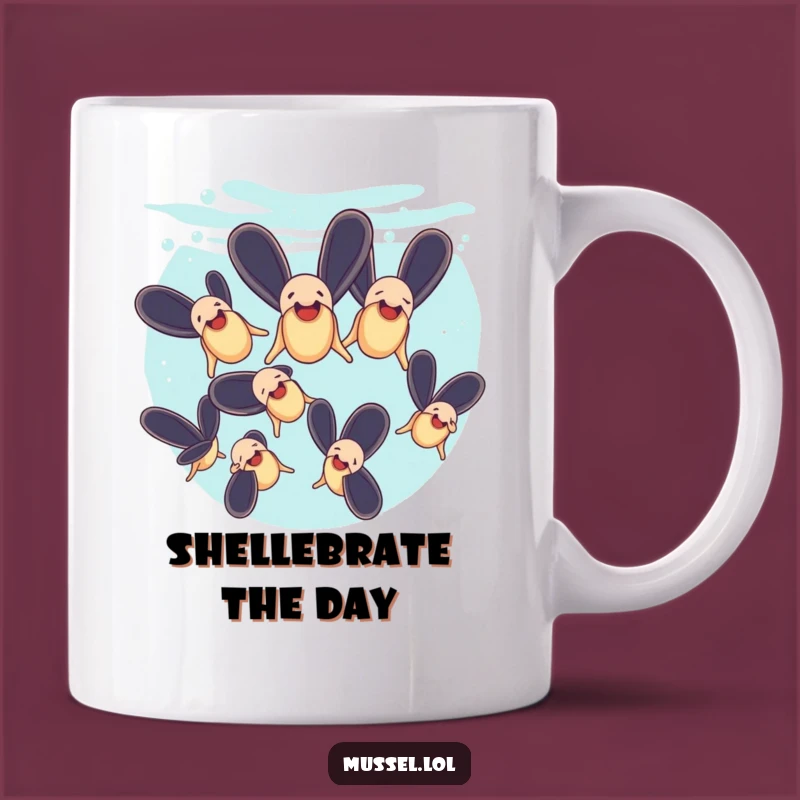 Funny Mussels Synchronized Swimming Mug: Aquatic Fun for Your Coffee, Perfect Funny Gift!