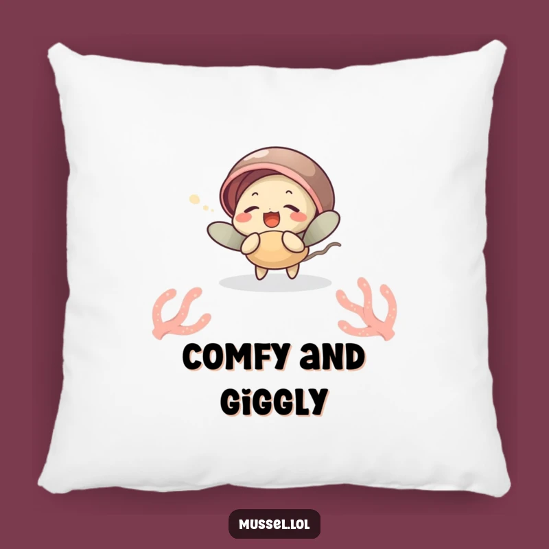 Funny Giggling Mussel Pillow: Soft Ocean Cushion, Ultimate Comfort Gift