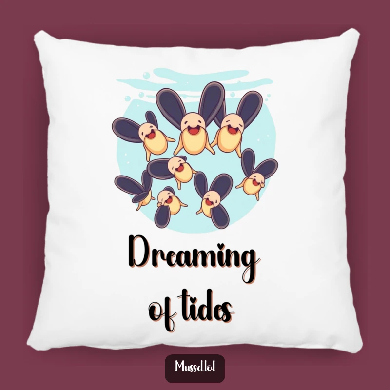 Funny Mussels Synchronized Swimming Pillow: Cozy Aquatic Comfort, Ideal Funny Gift!