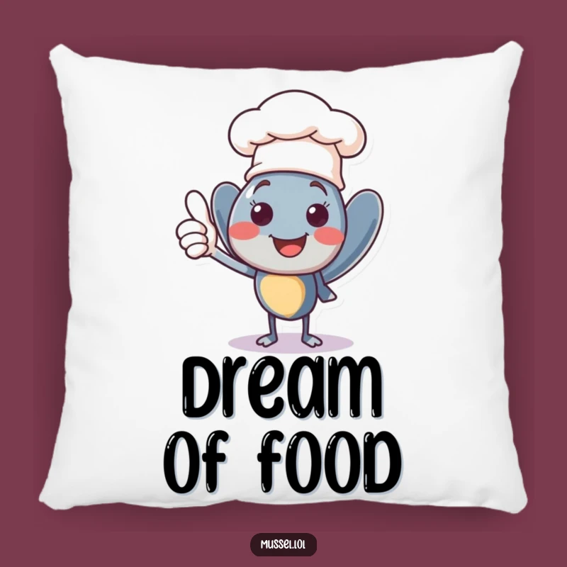 Funny Chef Mussel Pillow: Cozy Comfort with Culinary Approval Gift