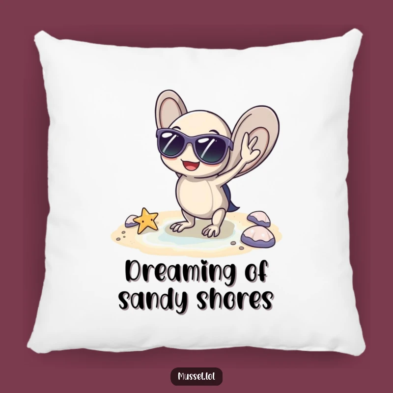 Funny Cool Mussel Pillow: Soft Beach Character Cushion, Ultimate Summer Gift