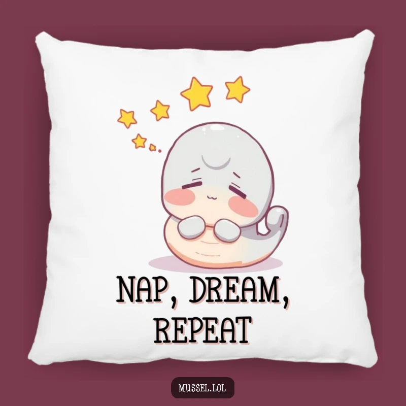 Funny Dreamy Mussel Pillow - Cozy & Celestial Funny Gift Decor