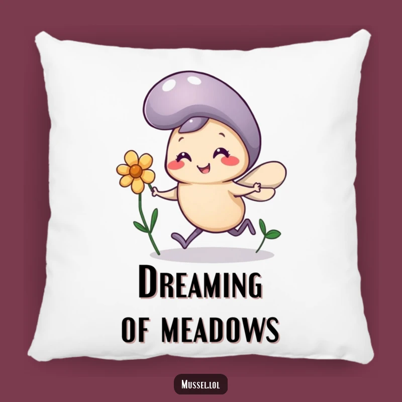 Funny Mussel Flower Pillow: Cozy Tiny Legs Happy Comfort