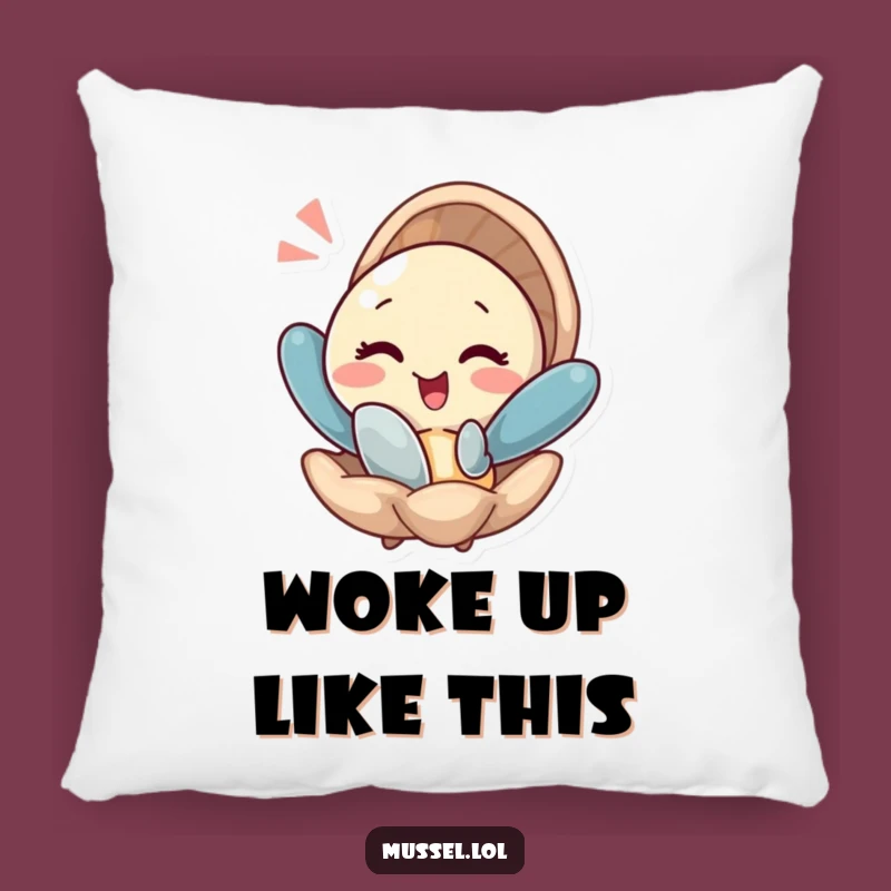 Funny Winking Mussel Pillow - Cozy & Cheeky, Your New Funny Gift