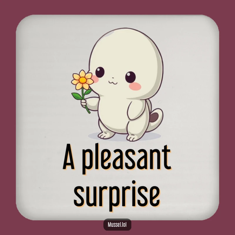 Funny Shy Mussel Flower Coaster: Protect Surfaces with Aquatic Sweetness Gift