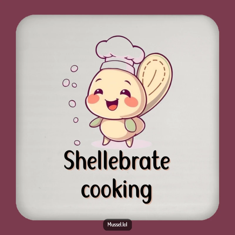 Funny Chef Mussel Coasters: Protect Surfaces with Culinary Humor