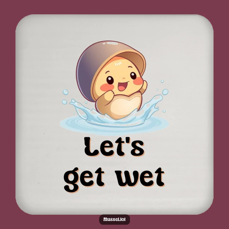 Funny Mussel Coaster: Playful Splashing Water Protection