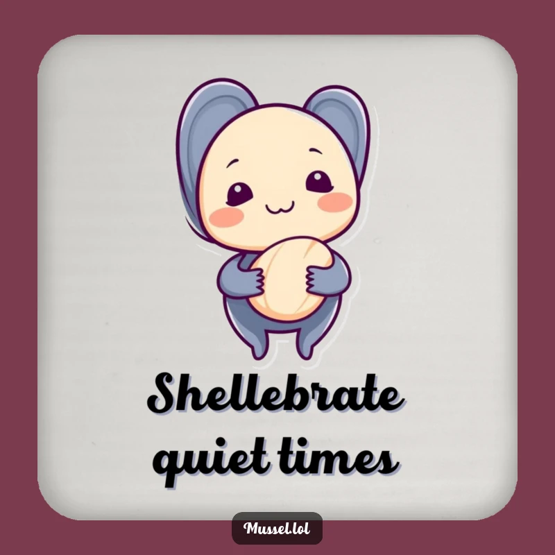 Funny Shy Mussel Coasters: Protect Surfaces with Gentle Charm