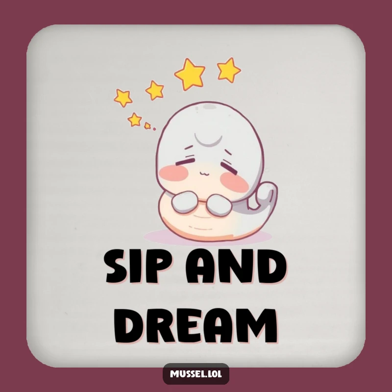 Funny Starry Dream Mussel Coaster Set - Celestial Protection Funny Gift