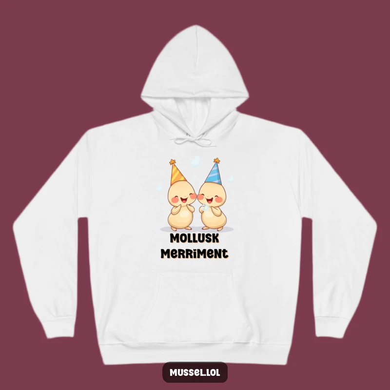 Funny Cozy Mussel Hoodie - Warm Giggles & Party Vibes!