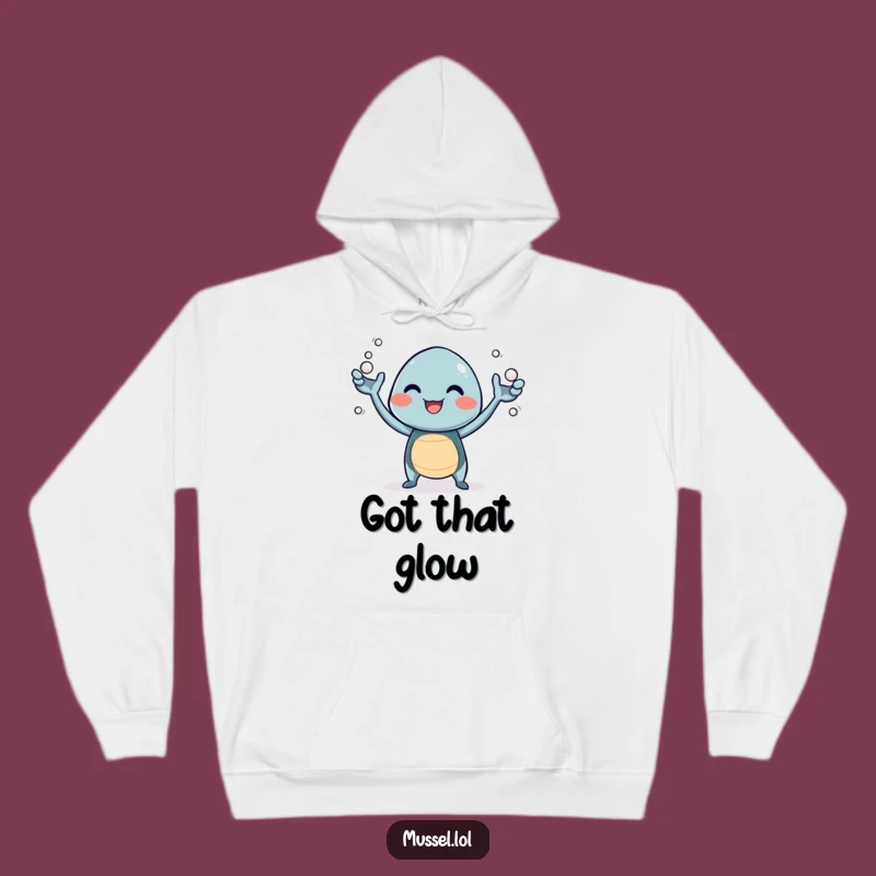 Funny Giggling Mussel Hoodie: Cozy Up with Giggles and Jewels!