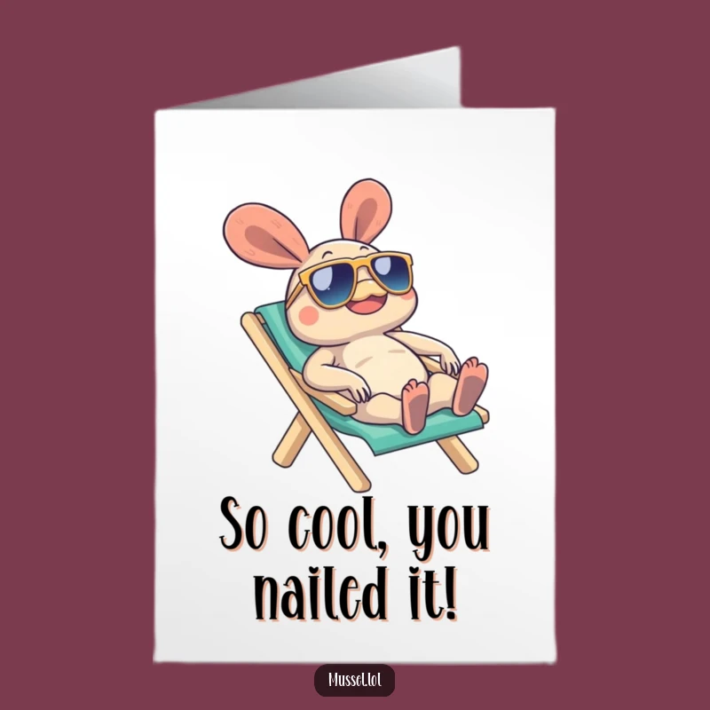 You Earned This Break! Free Printable Mussel Congrats Card - Downloadable Relaxation!