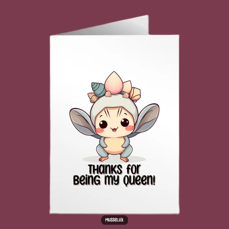 Free Printable Thank You Card: Mussel's Royal Thanks - Funny Downloadable Gift