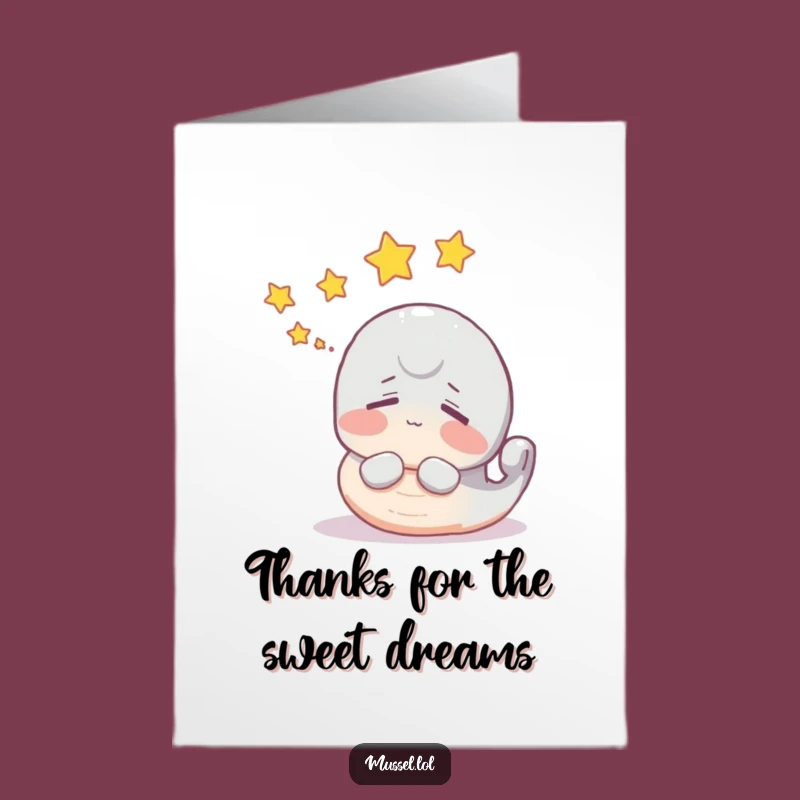 Free Printable Thank You Card: Dreamy Mussel Stars Funny Downloadable Gift
