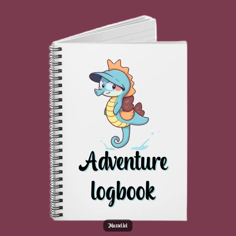 Funny Giggling Mussel Notebook: Jot Down Laughs with Seahorse Adventure Gift