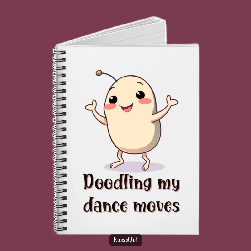 Funny Dancing Mussel Notebook - Choreograph Your Thoughts with Humor