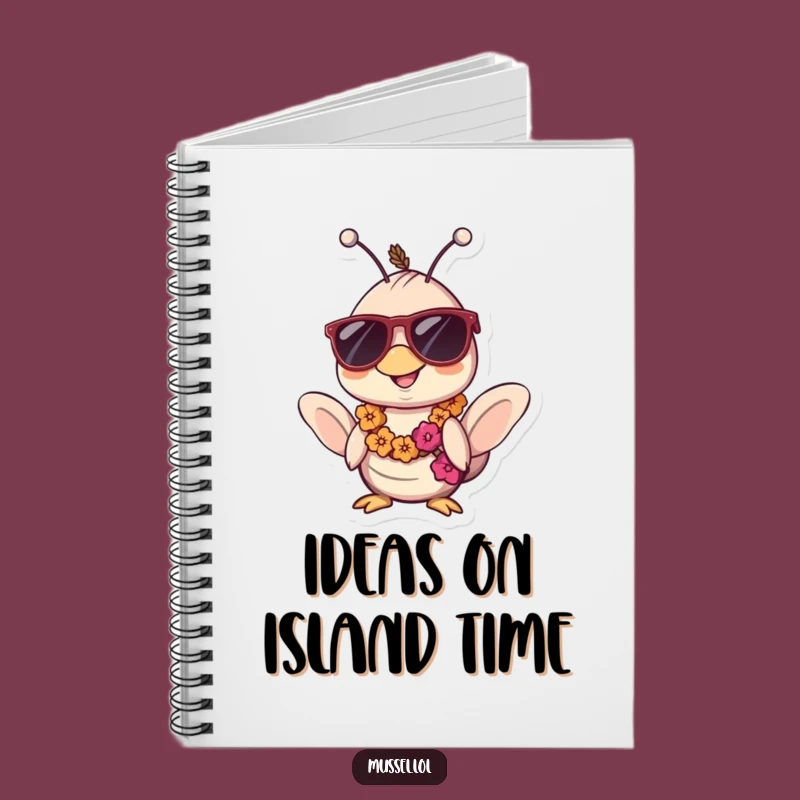 Funny Kawaii Mussel Sunglasses Lei Notebook: Jot Down Relaxed Ideas