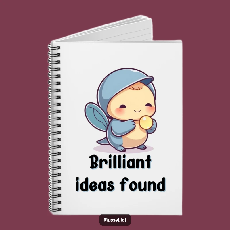 Funny Pearl Mussel Notebook: Treasured Find, Shiny Pearl, Elegant Journal Gift