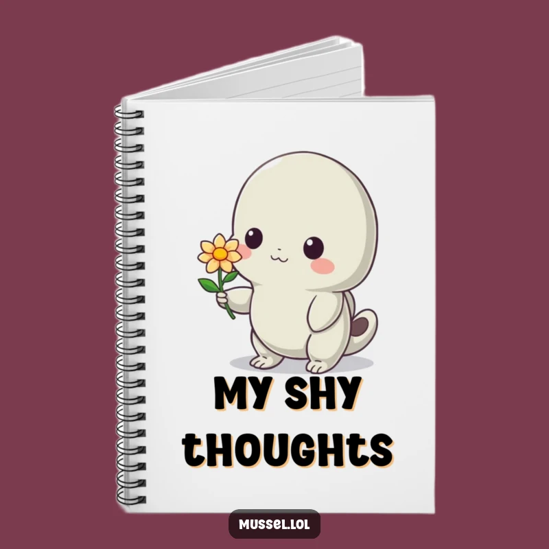 Funny Shy Mussel Flower Notebook: Journal Your Sweet Thoughts with This Gift