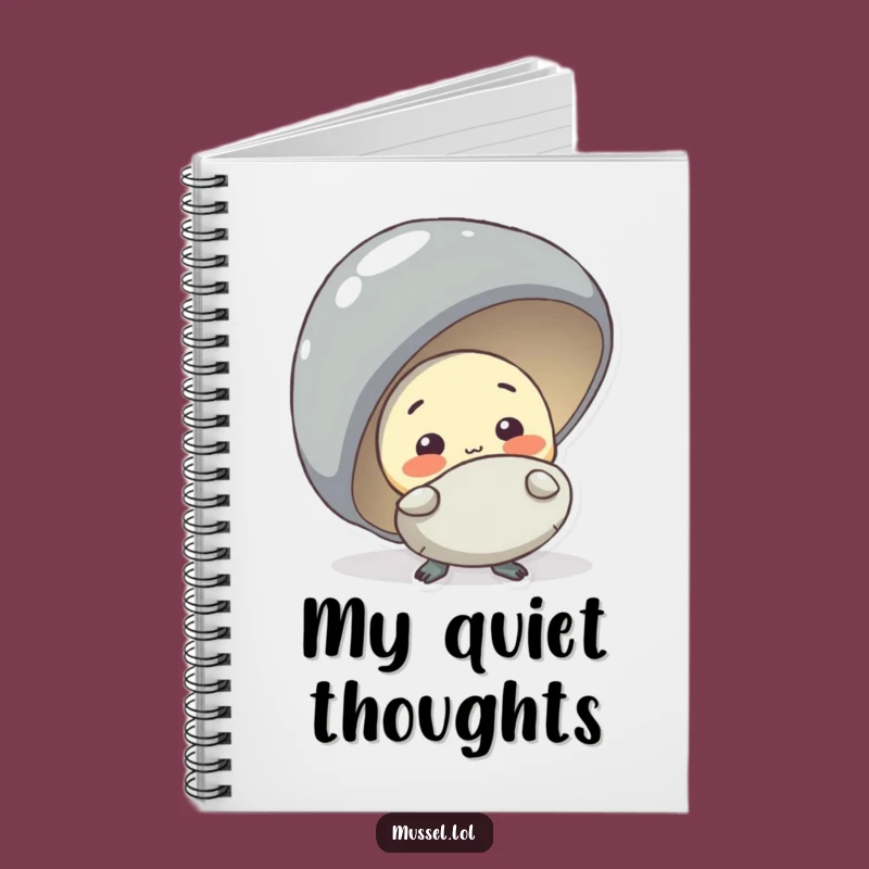 Funny Shy Mussel Notebook: Jot Down Your Quiet Thoughts