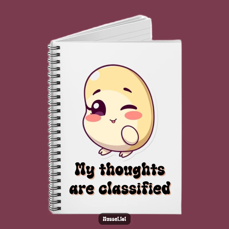 Funny Winking Mussel Notebook: Playful Character, Cheeky Wink, Journal Gift