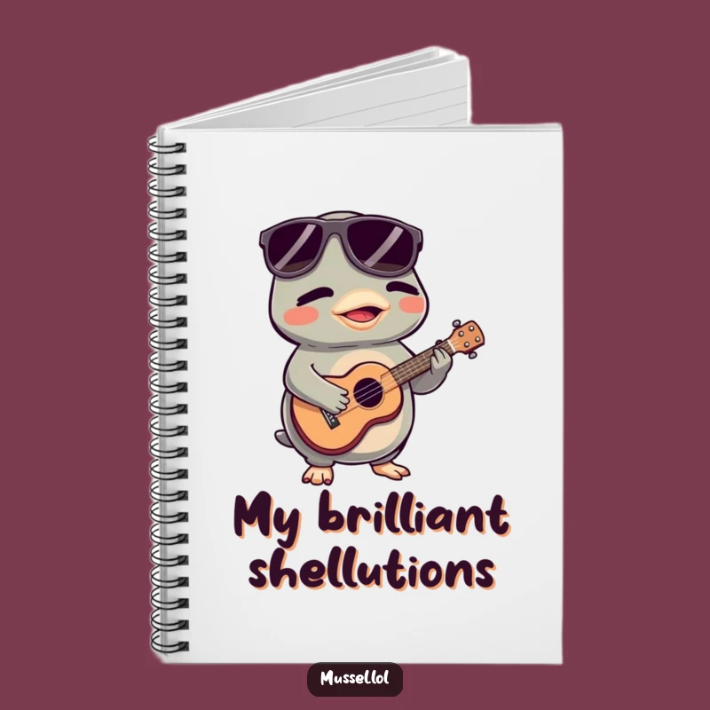 Funny Mussel Ukulele Notebook: Journal Your Grooves Gift