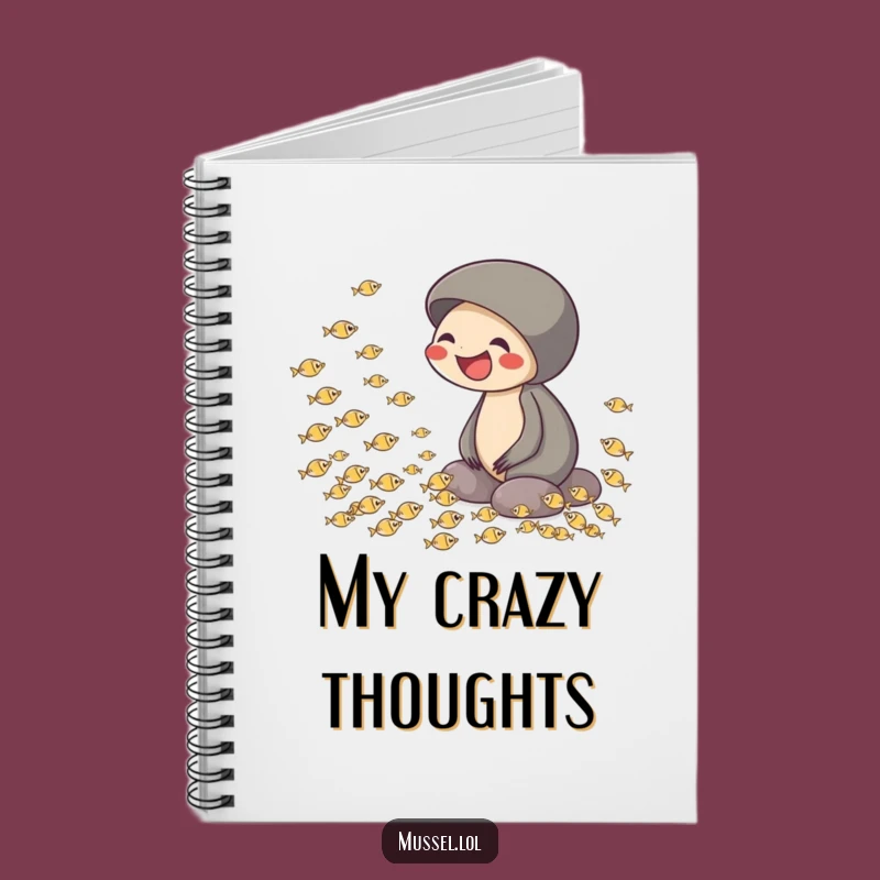 Funny Laughing Mussel Notebook - Jot Down Joyful Thoughts, Perfect Funny Gift