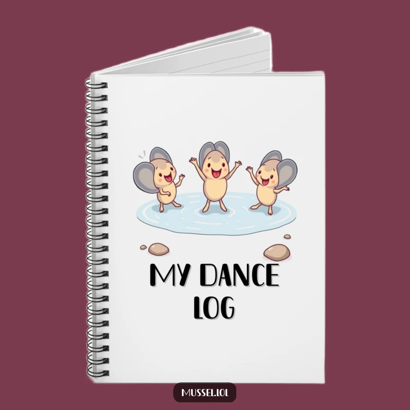 Funny Mussel Dance Notebook: Jot Down Ideas with Synchronized Seaside Inspiration Gift
