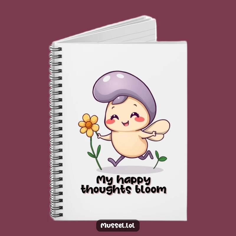Funny Mussel Flower Notebook: Tiny Legs Happy Journal