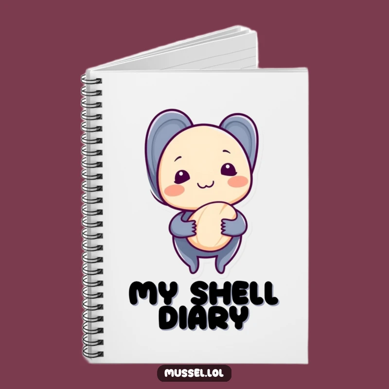 Funny Shy Mussel Notebook: Jot Down Thoughts with Gentle Humor