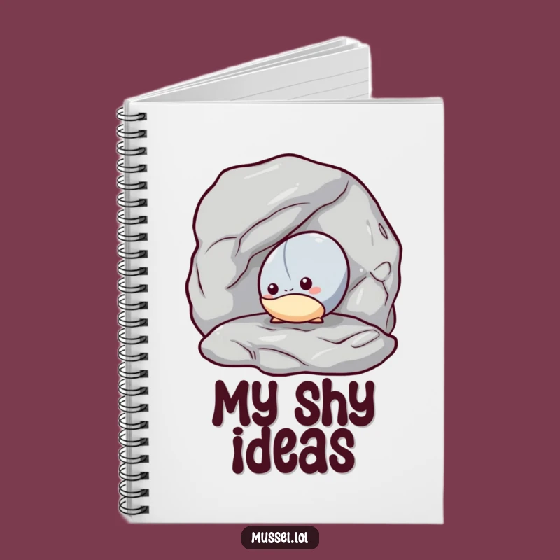 Funny Mussel Thought Journal: Shy Peeker, Perfect Humorous Note-Taking Gift