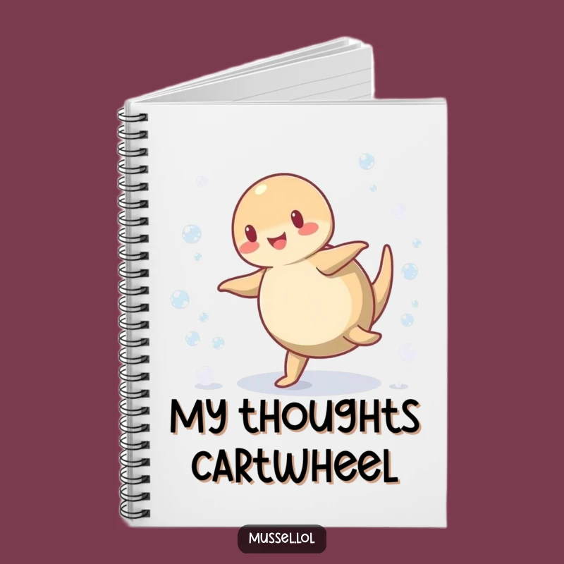 Funny Mussel Cartwheel Notebook: Jot Down Ideas with This Hilarious Aquatic Journal Gift