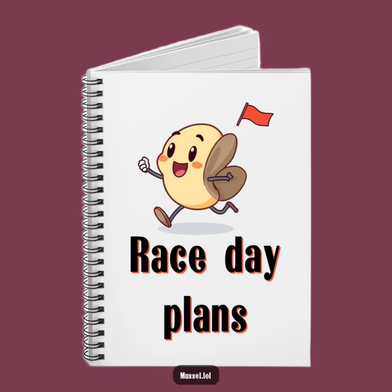 Funny Running Mussel Notebook: Capture Ideas with Energetic Humor
