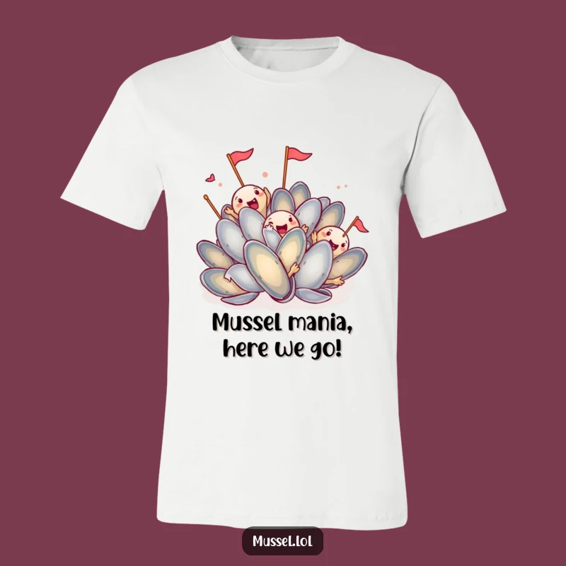Funny Mussel Dance Party T-Shirt: Energetic Shell Shaking, Hilarious Gift Idea