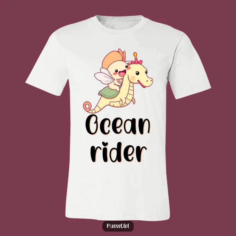 Funny Mussel Seahorse T-Shirt: Ride the Waves of Laughter