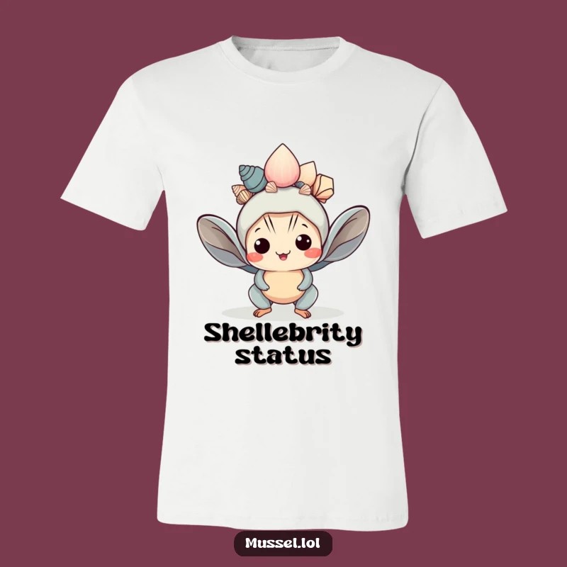 Funny Kawaii Mussel Crown T-Shirt A Hilarious Gift for the King/Queen