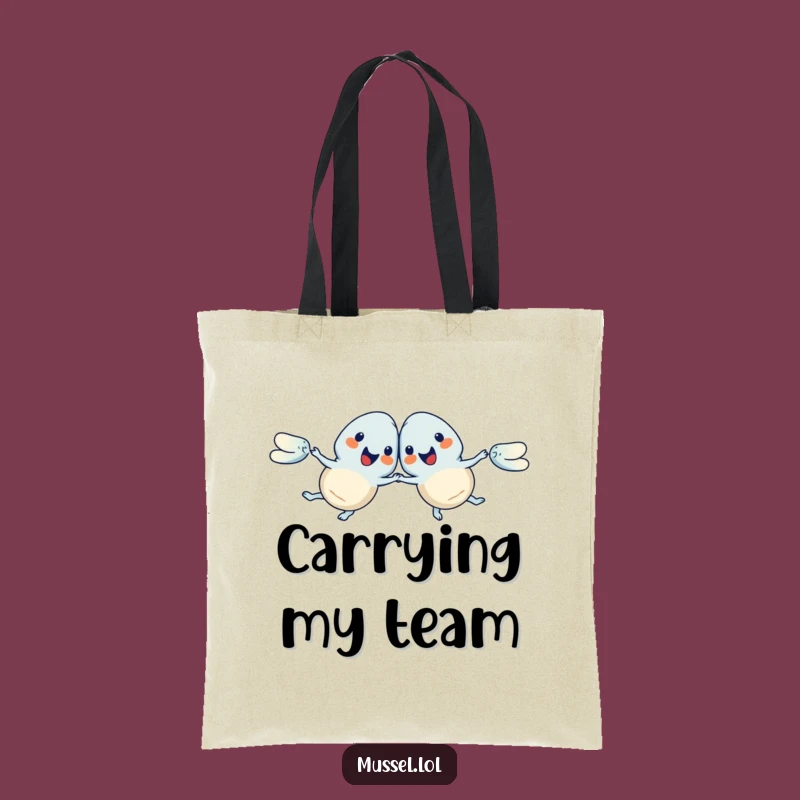 Funny Synchronized Swim Mussels Tote Bag: Hilarious Aquatic Accessory!